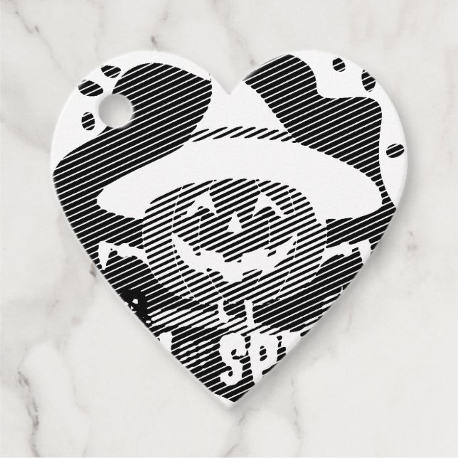 Étiquettes Cadeau Appel de l'Esprit d'Halloween (Devant)