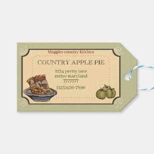 Étiquettes-cadeau APPLE PIE rectangulaire