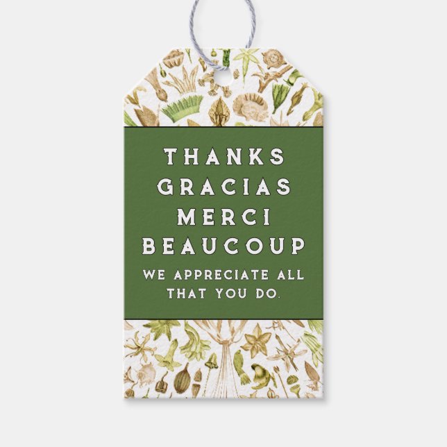 Étiquettes-cadeau Appréciation des bénévoles (Devant)