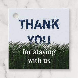 Étiquettes Cadeau Appréciation des clients du Merci Green Grass et S