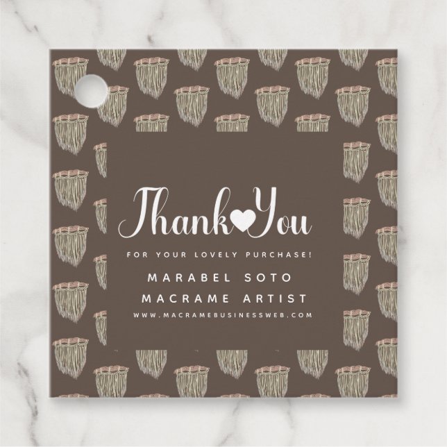 Étiquettes Cadeau Appréciation du Merci d'entreprise artisanal de Ma (Devant)