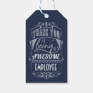 Étiquettes-cadeau Appréciation du Merci employé