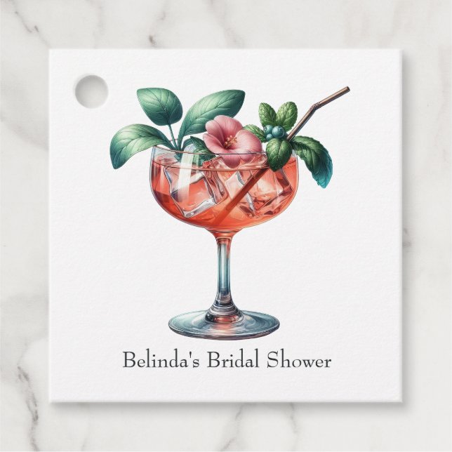 Étiquettes Cadeau Approvisionner le bar à cocktails (Devant)