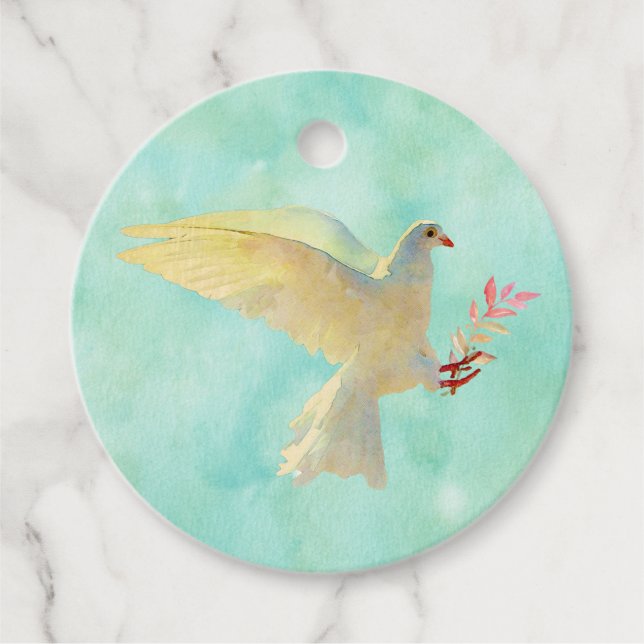 Étiquettes Cadeau Aquarelle (Devant)