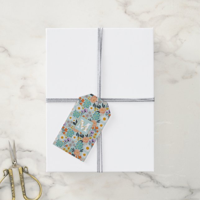 Étiquettes-cadeau Aquarelle Boho Floral (Avec de la ficelle)