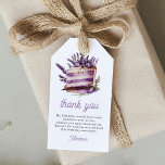 Étiquettes-cadeau Aquarelle Brunch thème Merci personnalisé<br><div class="desc">Belle aquarelle Brunch design thématique. Elégant beau choix. Les produits correspondants peuvent être trouvés dans la collection Birthday Brunch Lavender.</div>