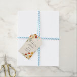 Étiquettes-cadeau Aquarelle fleurs boho photo mariage merci<br><div class="desc">Balise cadeau de Merci de photo mariage botanique de fleurs d'aquarelle botanique rustique. Pour un mariage de printemps,  d'été,  d'automne ou d'hiver. Vous pouvez facilement ajouter votre propre photo et texte pour le rendre très personnel et unique.</div>