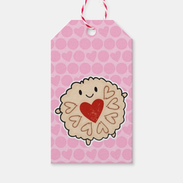 Étiquettes-cadeau Aquarelle Jammie Dodger (Devant)