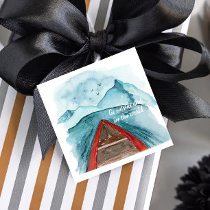 Étiquettes Cadeau Aquarelle Moderne Nature Voir La Devis Mondiale