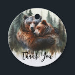 Étiquettes Cadeau Aquarelle Oears Rustic Wilderness Mariage<br><div class="desc">personnaliser avec ou sans texte</div>