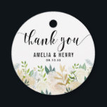 Étiquettes Cadeau Aquarelle Peonies or Mariage Merci à huile d'or<br><div class="desc">Ajoutez un accent personnalisé aux faveurs de la fête et aux cartes de remerciements avec ce tag de remerciement floral. Il présente de magnifiques pivoines aquarelles, du feuillage et de la feuille d'or faux et des accents de parties scintillant d'or. Parfait pour les mariages du printemps, les fêtes d'anniversaire, les...</div>