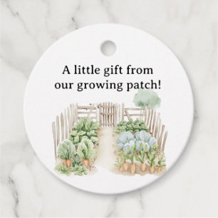 Étiquettes Cadeau Aquarelle Peter Rabbit Veggie Garden Baby shower