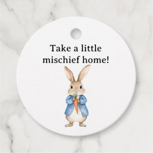 Étiquettes Cadeau Aquarelle Peter Rabbit Veggie Panier Baby shower