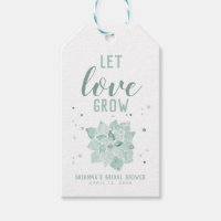 Aquarelle Succulents laisser l'amour grandir Fête 