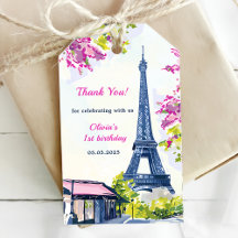 Aquarelle Tour Eiffel Paris 1er anniversaire