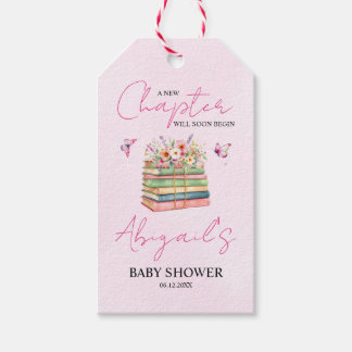 Étiquettes-cadeau Aquarelle Un nouveau chapitre commence la douche b