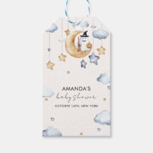 Étiquettes-cadeau Aquarelle Un Petit Boo Moon Stars Baby shower