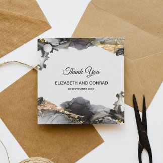 Étiquettes Cadeau Aquarelle Vanessa Noir et Blanc