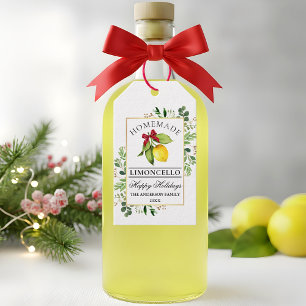 Étiquettes-cadeau Aquarelle Verdure Maison de vacances Limoncello