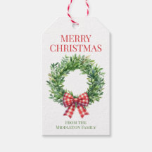 Aquarelle Verte Avec Bow En vichy Rouge