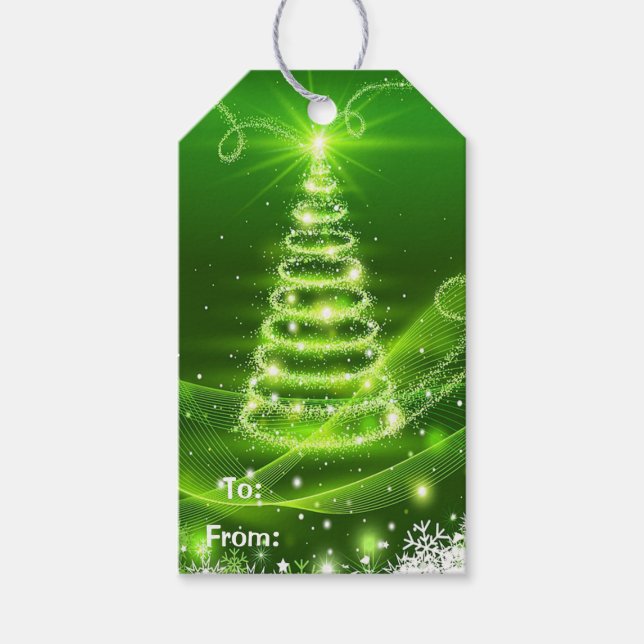 Étiquettes-cadeau Arbre de Noël (Devant)
