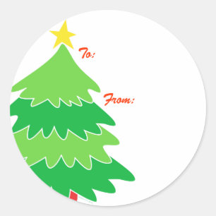 Étiquettes Cadeau Arbre de Noël