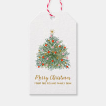 Arbre de Noël dessiné à la main au milieu du siècl