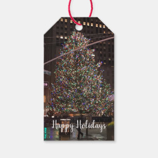 Étiquettes-cadeau Arbre de Noël du Rockefeller Center de New York