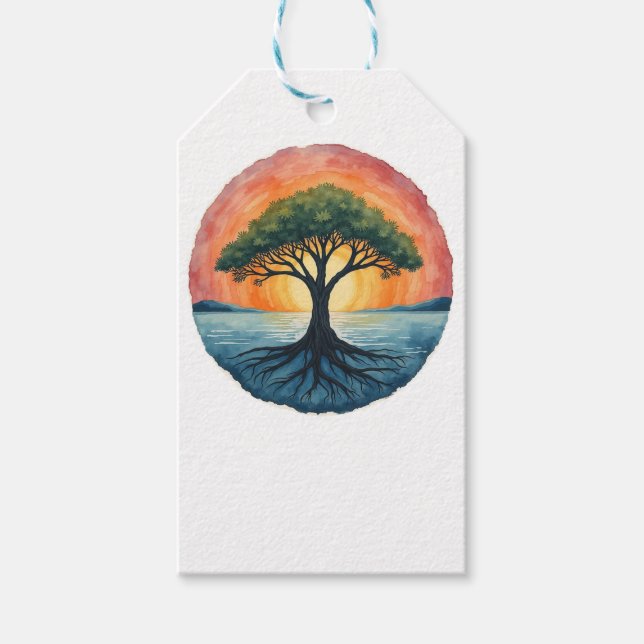 ÉTIQUETTES-CADEAU ARBRE DE VIE (Devant)