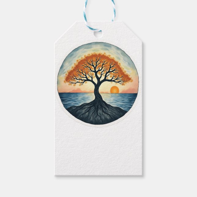 ÉTIQUETTES-CADEAU ARBRE DE VIE (Devant)