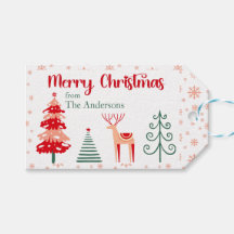 Arbre festif des rennes scandinaves Joyeux Noël