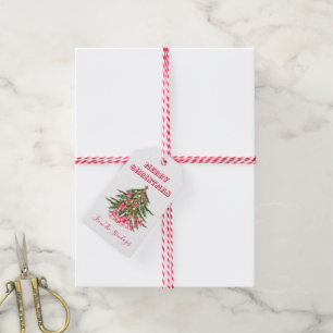 Étiquettes-cadeau Arbre personnalisé de Joyeux Noël