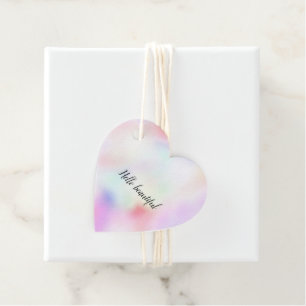 Étiquettes Cadeau Arc-en-ciel rose pourpre