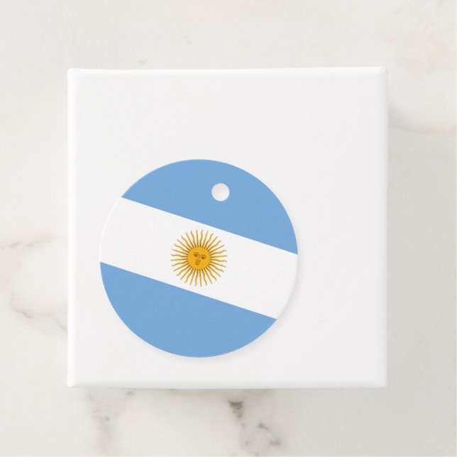 Étiquettes Cadeau Argentina flag (En situation)
