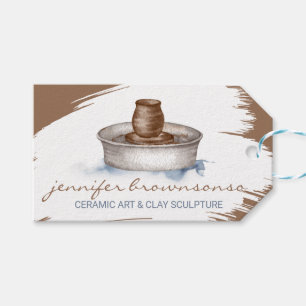 Étiquettes-cadeau Argile Turner Poterie céramique sculpture d'art ar