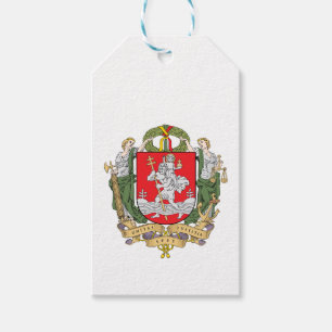 Étiquettes-cadeau Armoiries de Vilnius, Lituanie Tags cadeaux