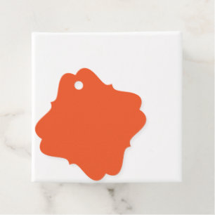 Étiquettes Cadeau arrière - plan orange avec