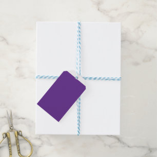 Étiquettes-cadeau arrière - plan violet avec bordure blanche