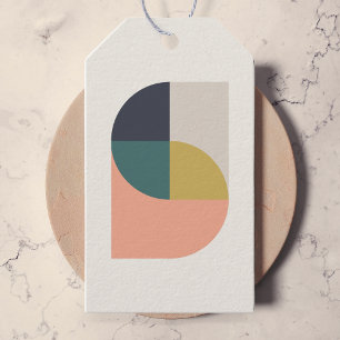 Étiquettes-cadeau Art Abstrait moderne élégant géométrique minimal
