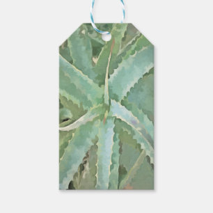 Étiquettes-cadeau Art Acrylique Extraordinaire Aloe Vera