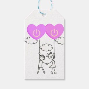 Étiquettes-cadeau Art de la romance tech