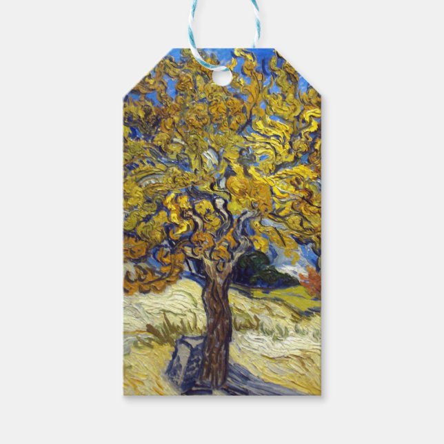 Étiquettes-cadeau Art de Van Gogh Mulberry Tree (Devant)