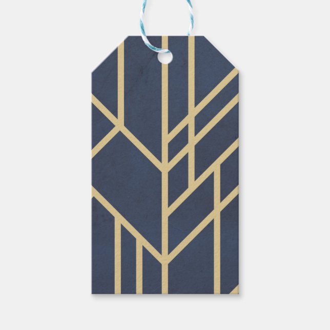 Étiquettes-cadeau Art deco design (Devant)