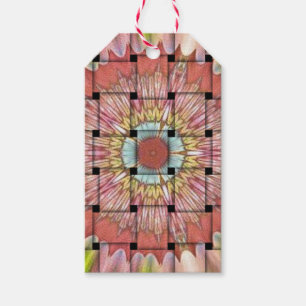Étiquettes-cadeau Art inspiré par l'Afrique Imprimé- Design géométri