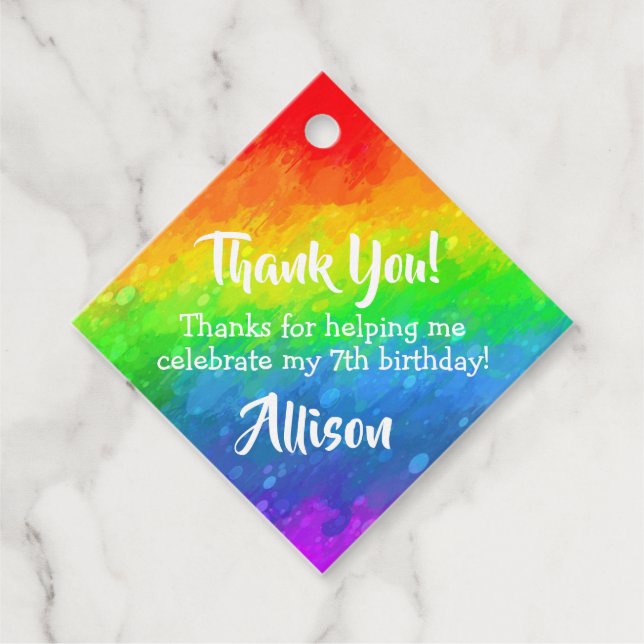 Étiquettes Cadeau Art Party | Paint Party (Devant)