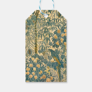 Étiquettes-cadeau Art vintage de Walter Crane représentant un ara et