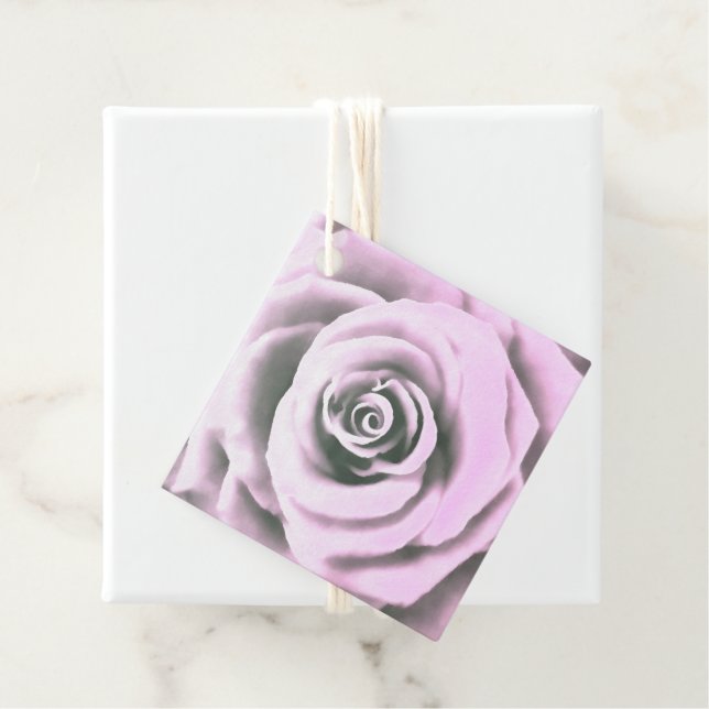 Étiquettes Cadeau Artistic Rose rose rb (En situation)