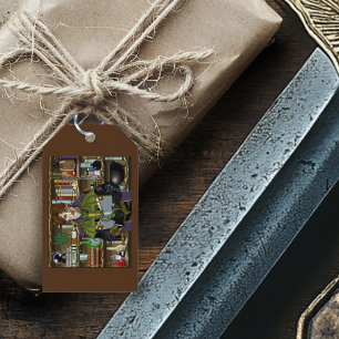 Étiquettes-cadeau Assistant Imaginaire Livres Potions Dragon