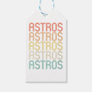 Étiquettes-cadeau Astros féminins