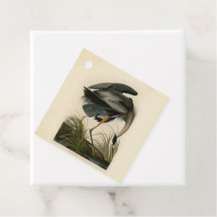 Étiquettes Cadeau Audubon Great Blue Heron Marsh Bird